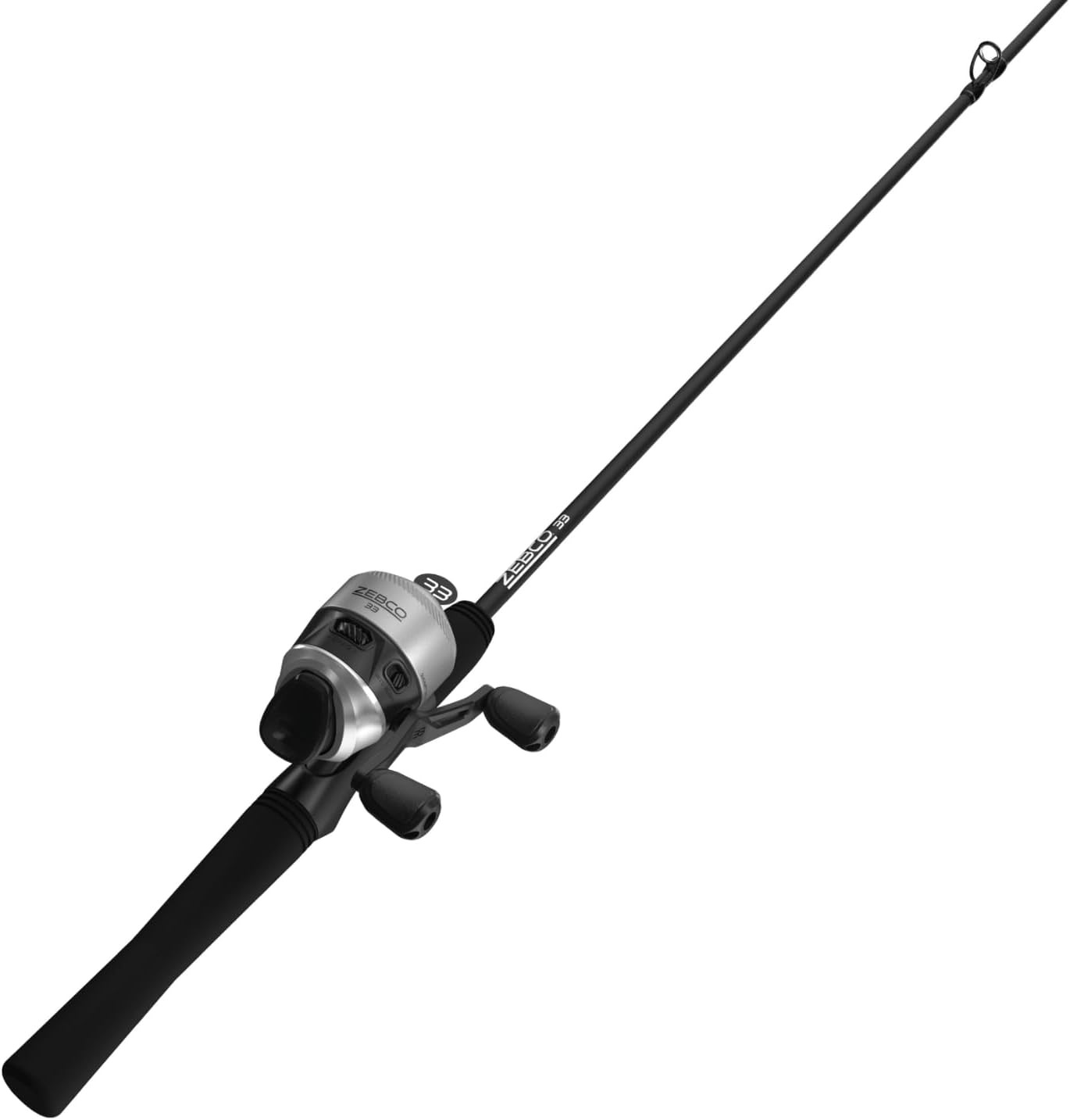 33 Spincast Reel and Fishing Rod Combo, 6-Foot Fiberglass Rod with EVA Handle