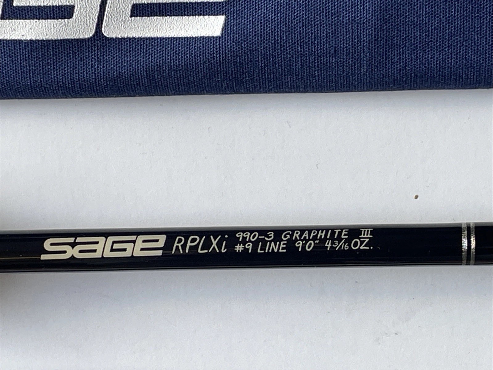 Sage RPLXi 990-3 Graphite III Fly Rod. 9’ 9wt. W/Tube Travel & aluminum
