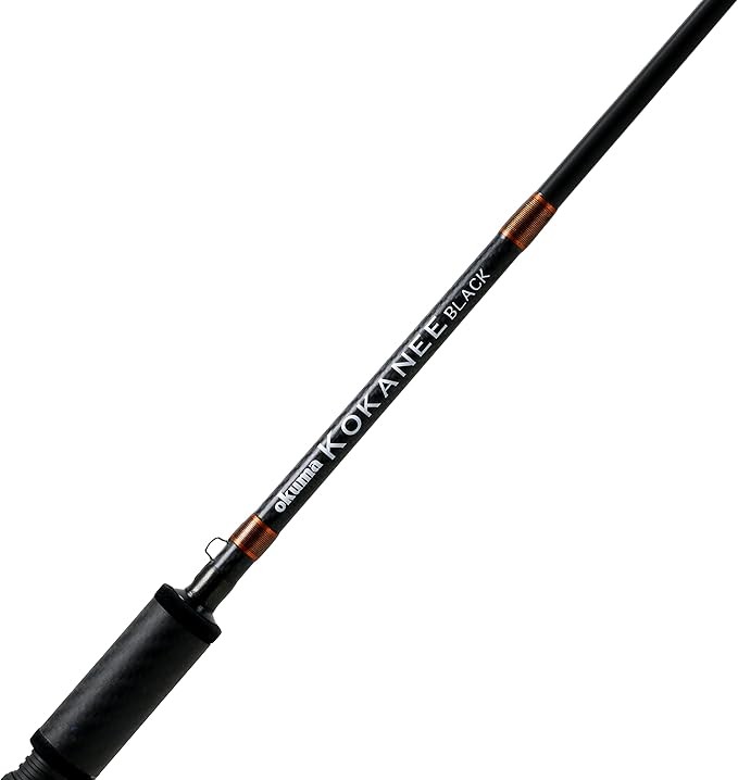 Okuma KB-C-802ML Kokanee Black 8′ 2 piece Medium Light Bait Cast Rod