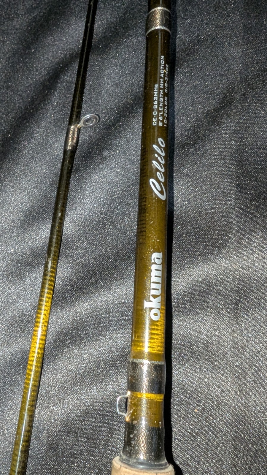 Okuma Celilo Graphite Casting Rod 8′ 6″ 2 Piece Medium Heavy CE-C-862MHa