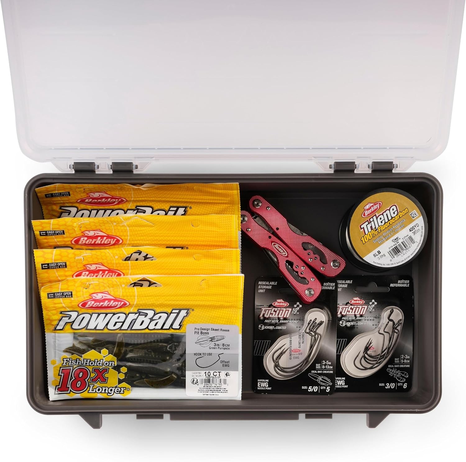 Plano StowAway 3700 Deep Open Stow Tackle Box, with Corrosion-Preventive Rustric