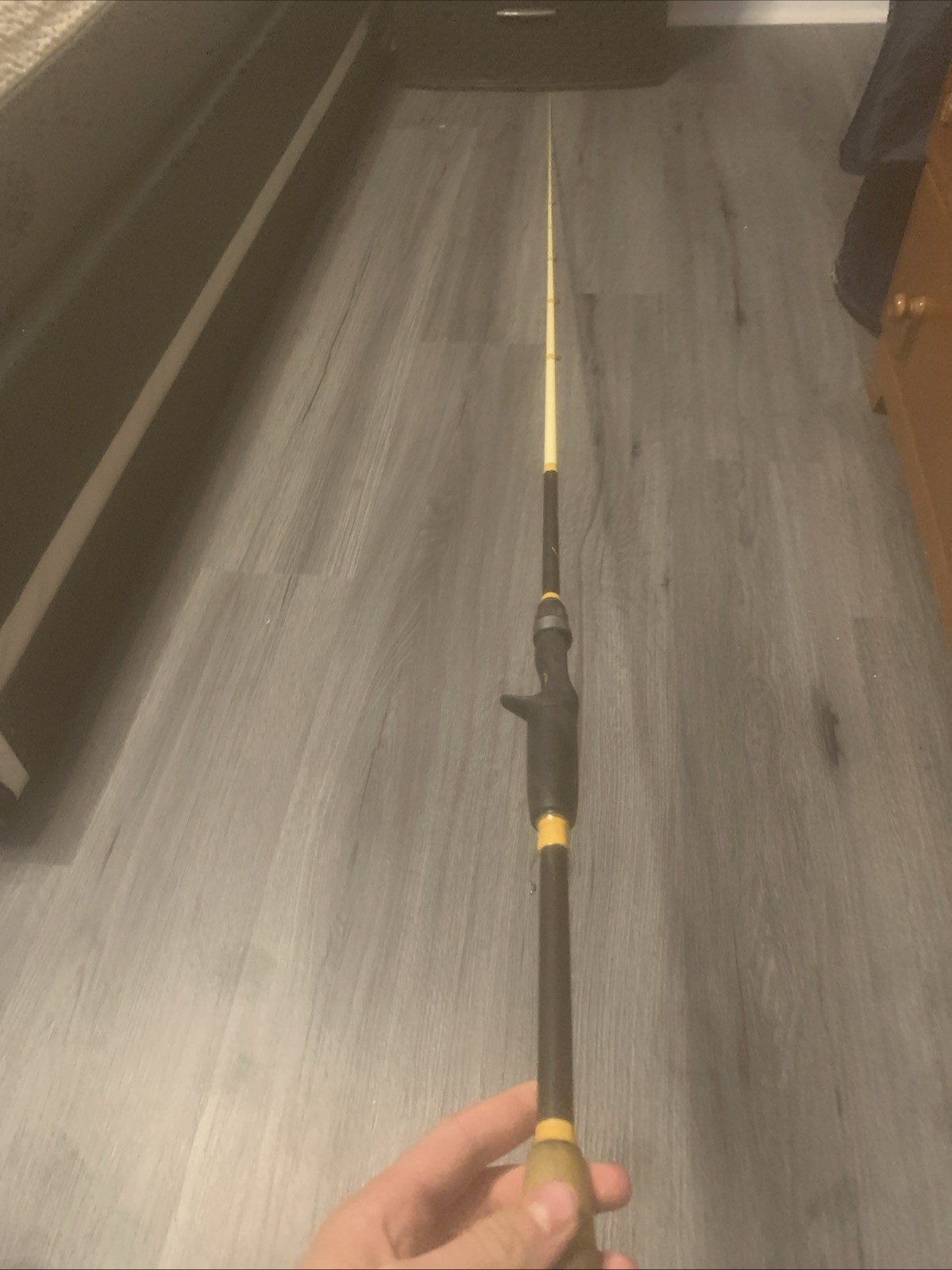 Vintage 7foot Fishing Rod Made In The USA 1 Pice In Good Condition