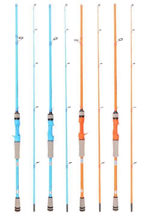 Casting Spinning Fishing Rods 1.65m/1.8m Carbon Fiber Rod 2 Section Travel Poles