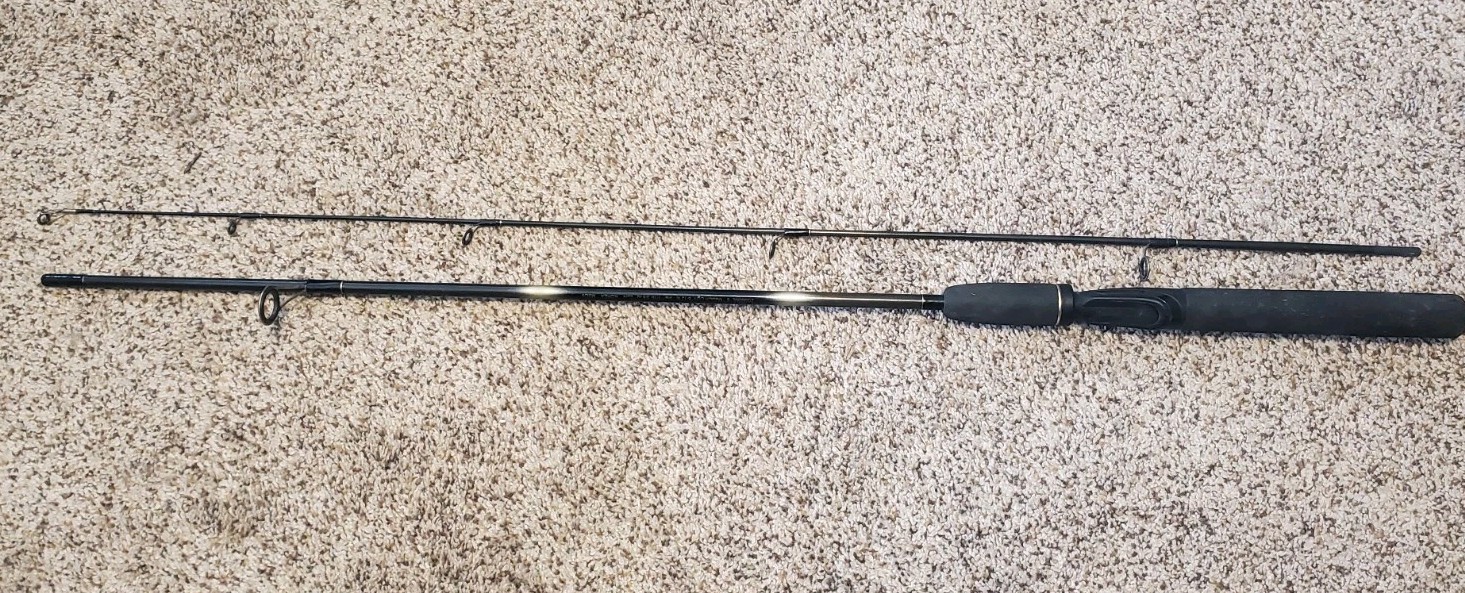 Zebco Gold Graphite Spinning Fishing Rod Model ZGS60ML 6′ Medium Light 2 Piece