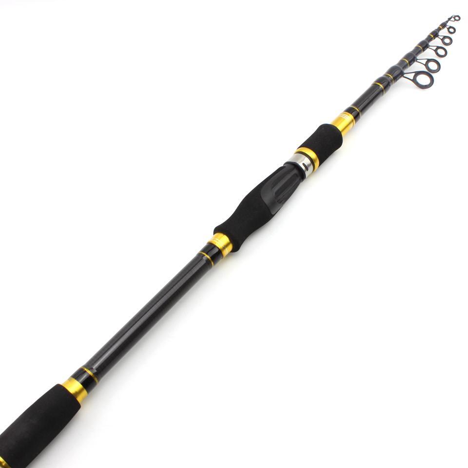 Fishing Rod Telescopic 1.8m 2.1m 2.4m 2.7m Carbon Casting Spinning Sea Tackle