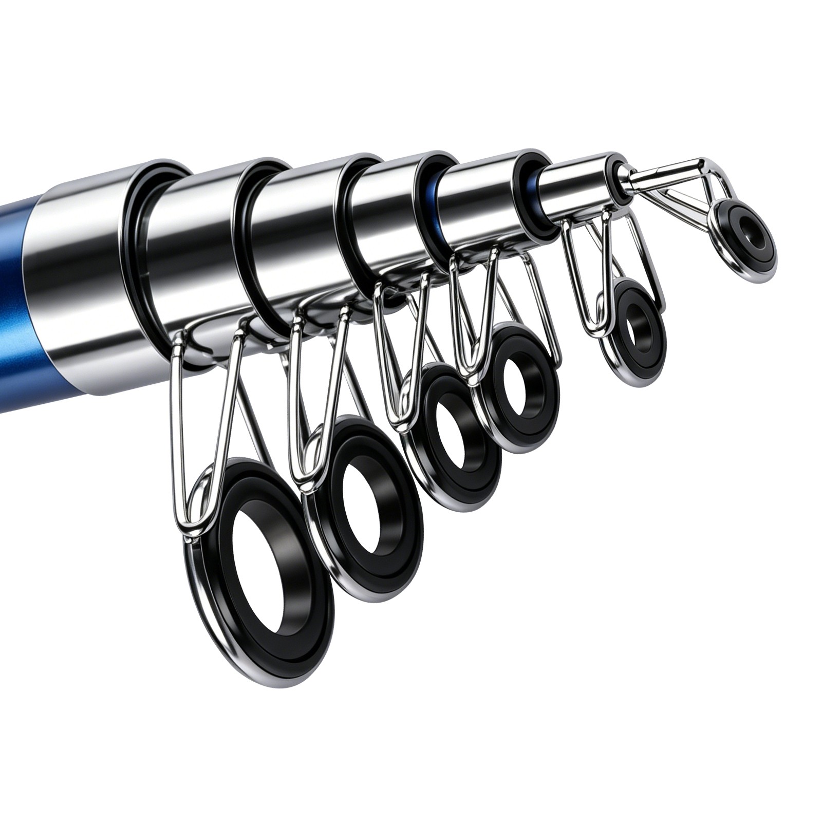 11.8FT Carbon Fiber Telescopic Fishing Rod Pole Sea Saltwater Freshwater Blue