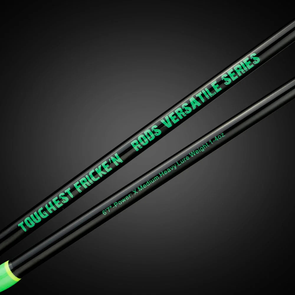 TOUGHEST FRICKE’N 6’7 VERSATILE CASTING RODS EVA FOAM BLACK/GREEN