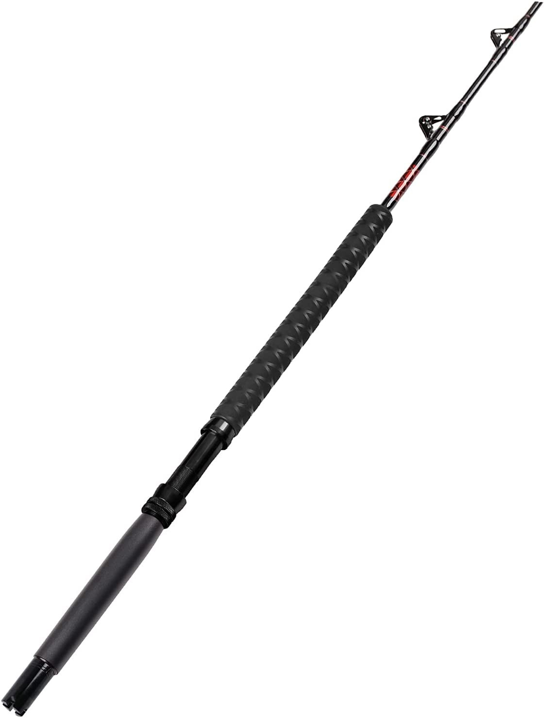Saltwater Trolling Rod Offshore Big Game Boat Fishing Pole w Roller Guides Heavy