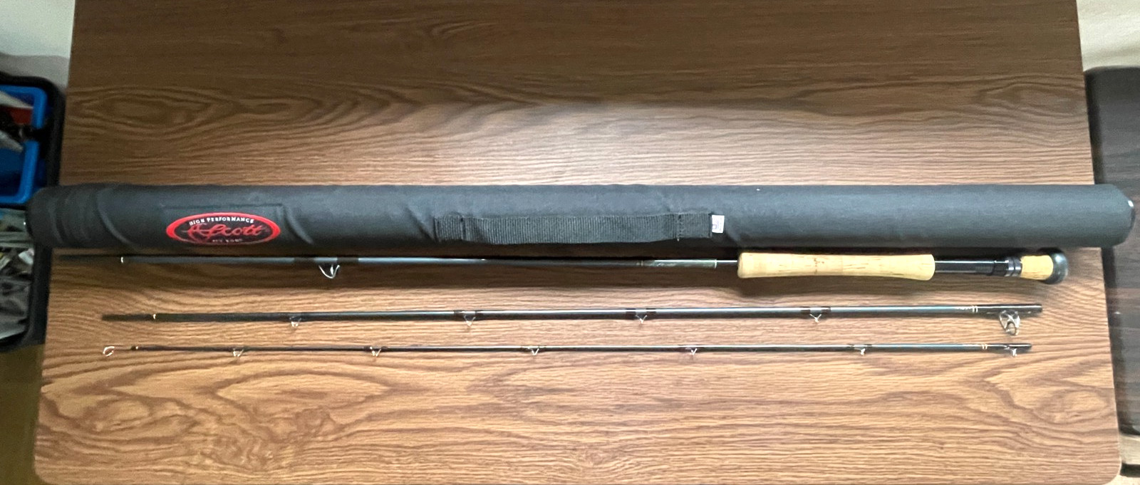 Scott SES 9083 9’0″ #8 Line 4.5oz 3P Black Tube Used Fly Fishing Rods Carbon