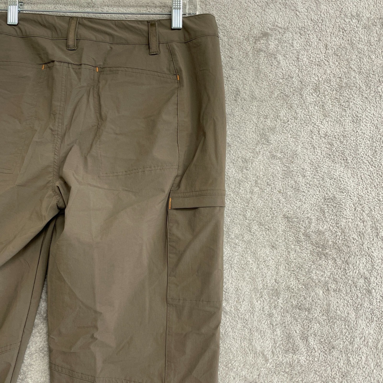 Orvis Women’s Size 14 Brown Nylon Stretch Capri Pants Outdoor Hiking P0286