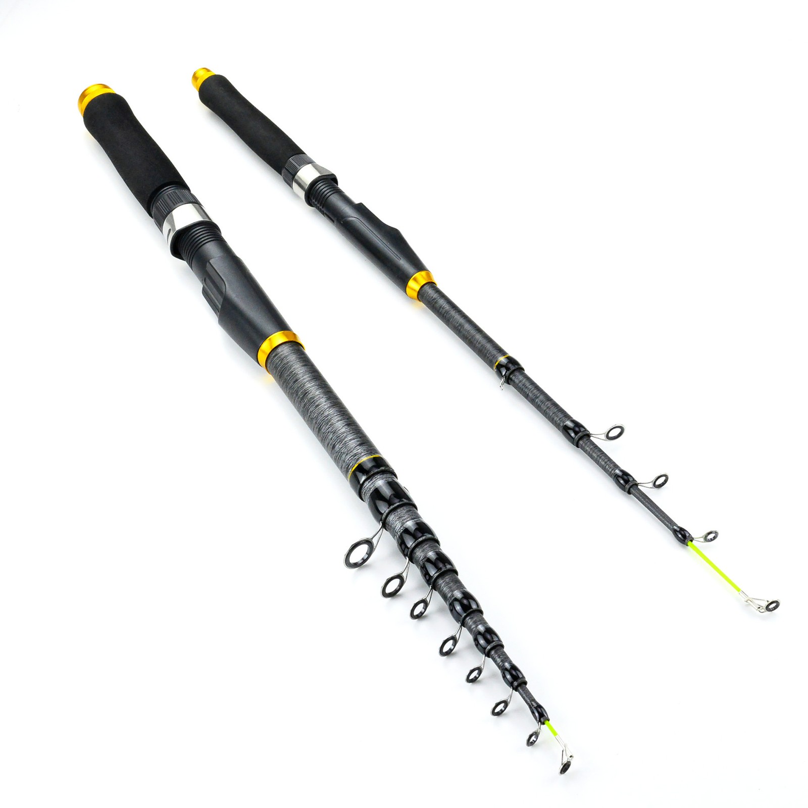 Heavy Duty Telescopic Fishing Rod Pole Sea Saltwater Freshwater 1.8m-3.6m