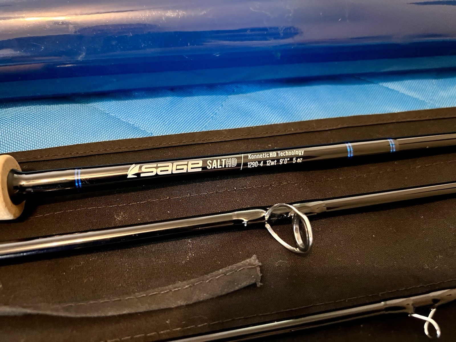 SAGE SALT HD 9′ 12wt 4pc Saltwater Fly Rod w/ Tube & Sock – MINT NEVER USED