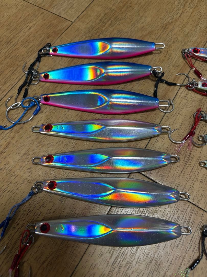 Haori Jig Japan 135g Silver, 125g Blue Pink, 18pcs Fishing Lures Used