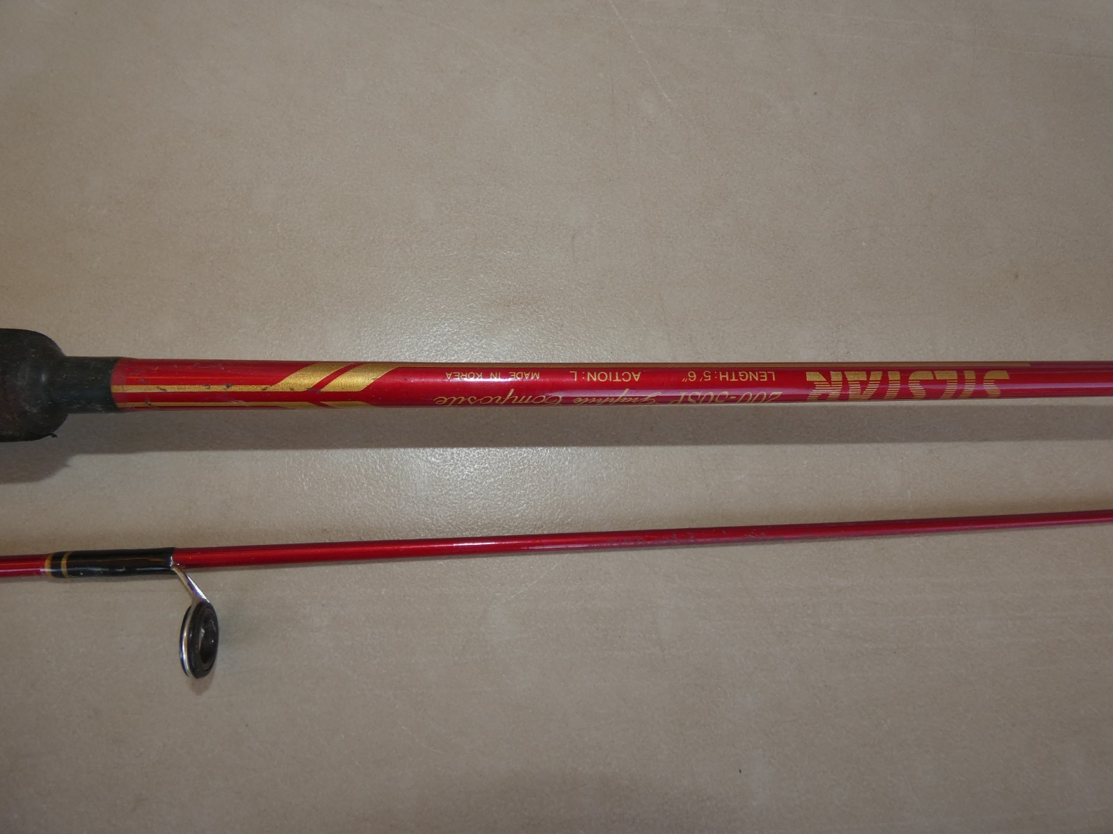 Vintage Silstar 200-56SP Graphite Composite medium 5’6″ 2 Pc spinning rod