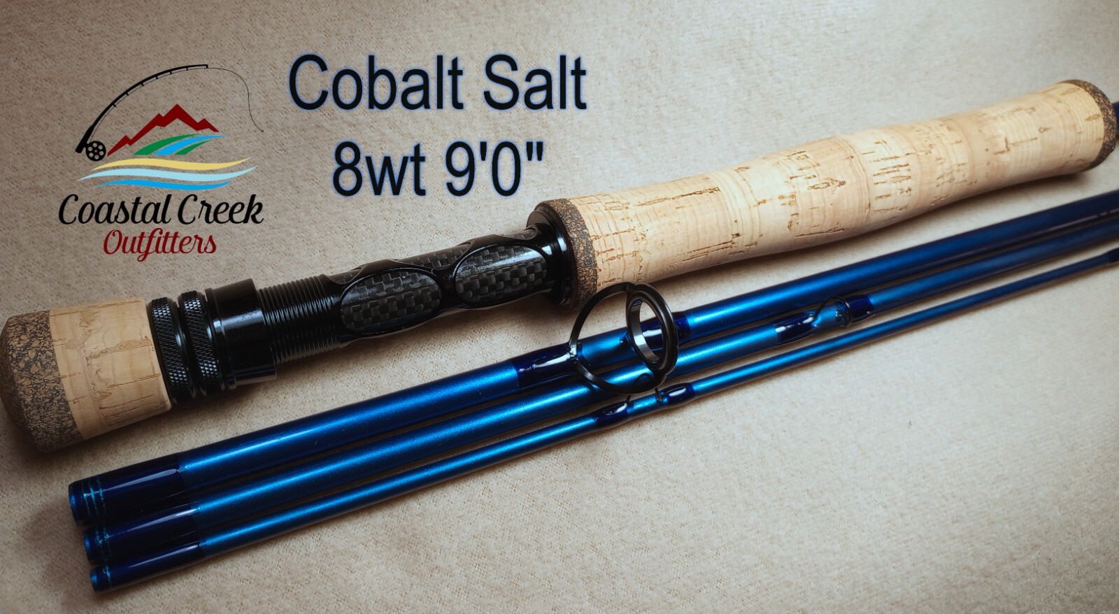 Coastal Creek Outfitters Cobalt Salt 8wt Custom Fly Rod built just for you