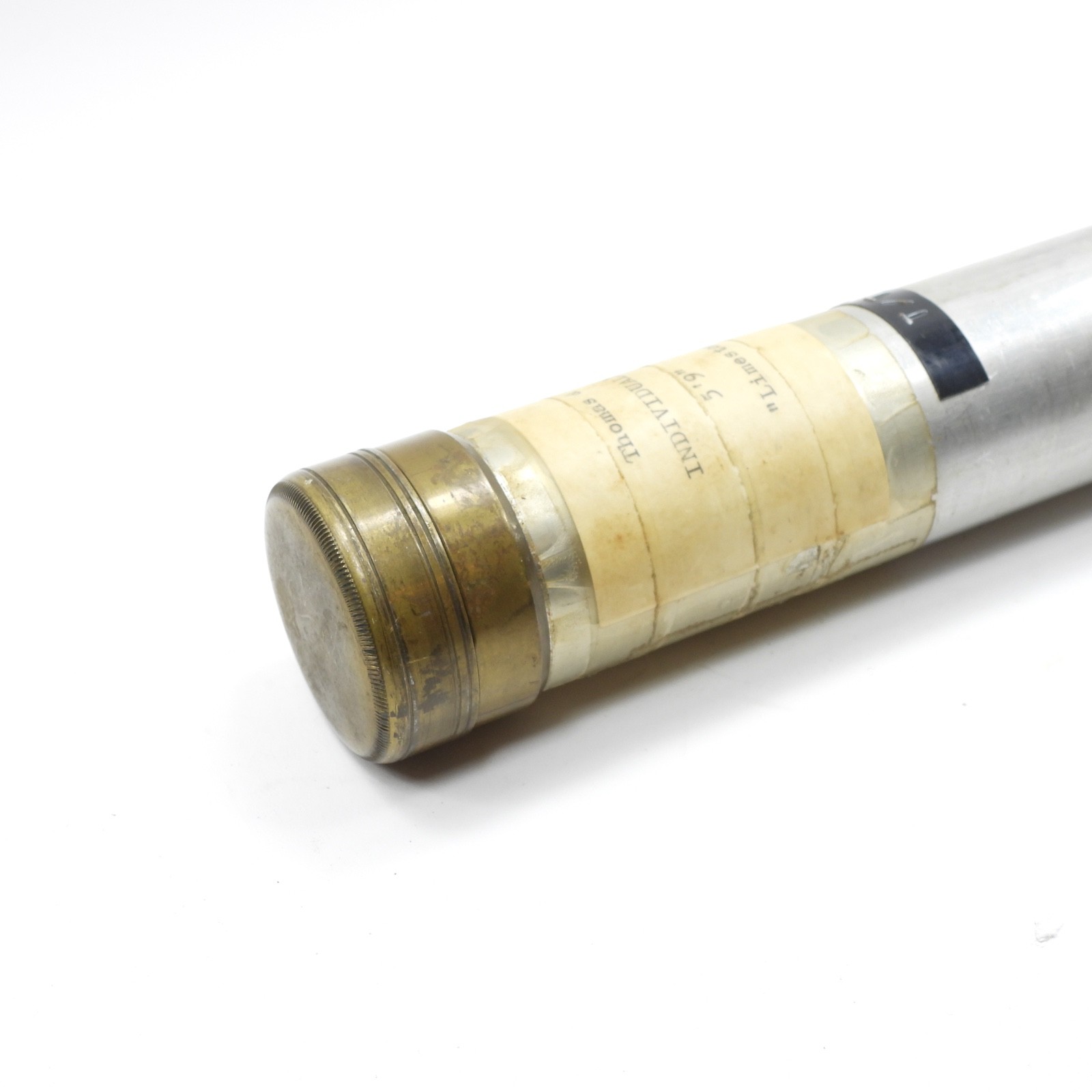 Thomas & Thomas Brass Capped Bamboo Fly Rod Tube. 36”.