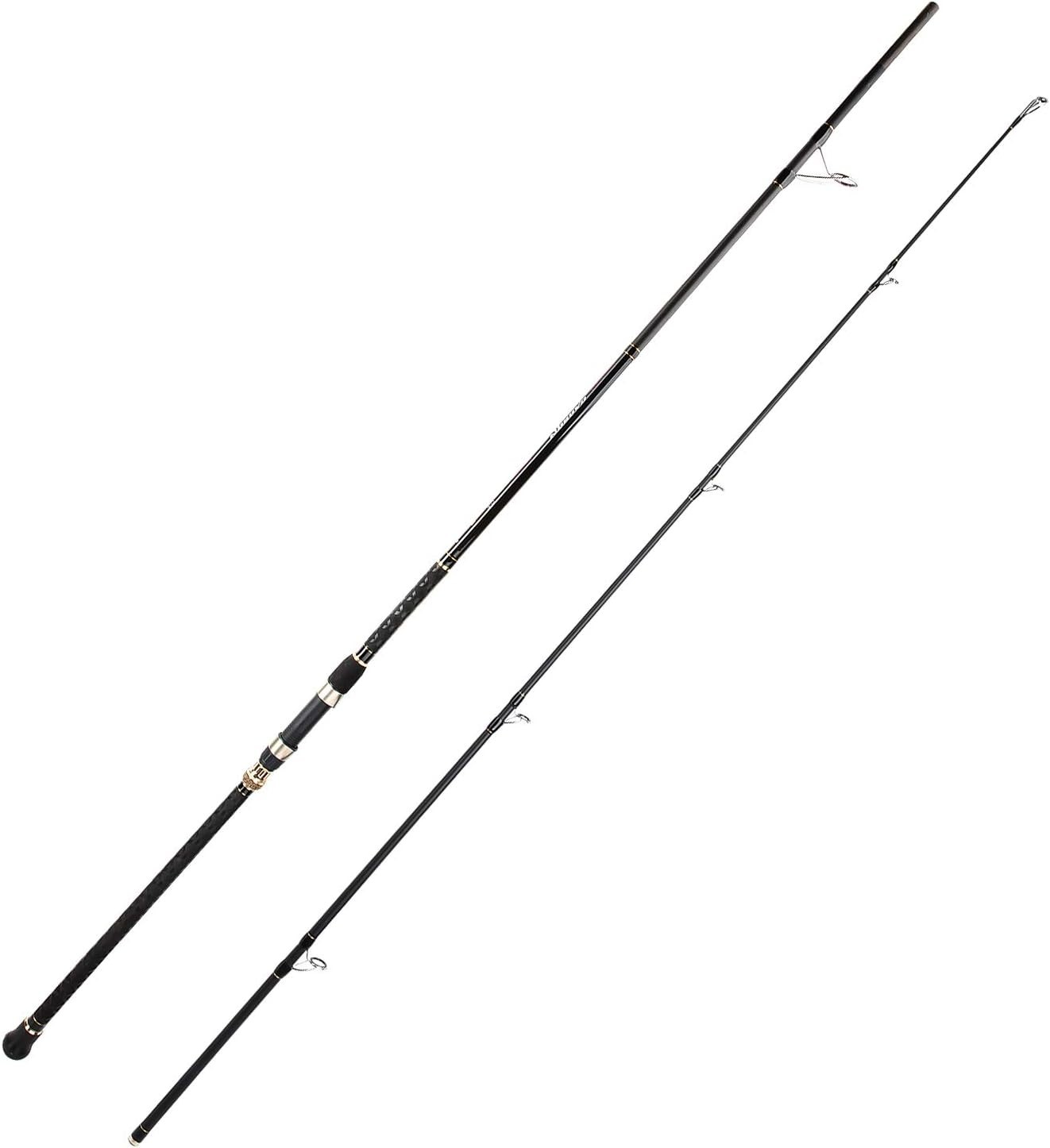Professional Graphite Surf Spinning Rod – Comfortable Rubber Grip, 9 to 12 Feet