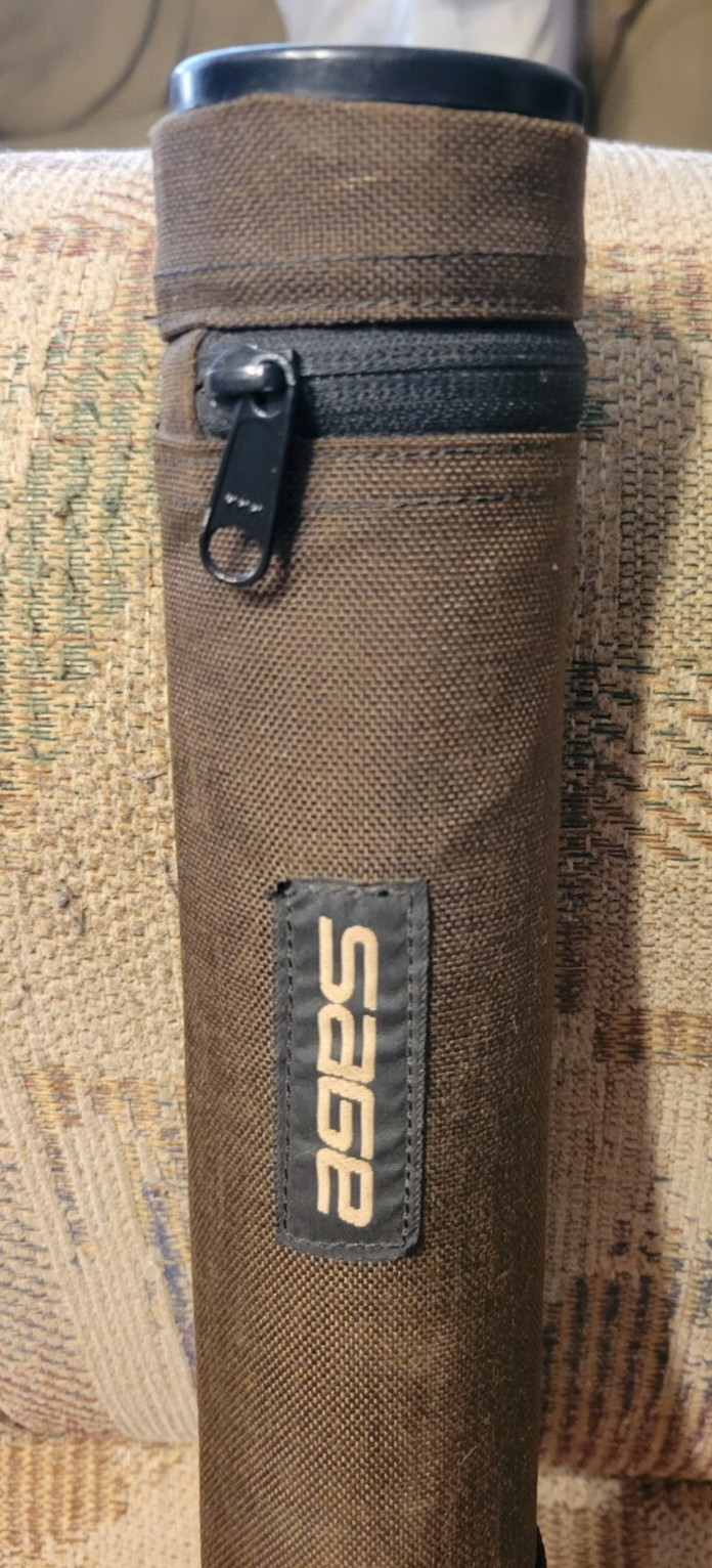SAGE Graphite II DS2 490-4 Fly Fishing Canvas Plastic Case (TUBE CASE ONLY)