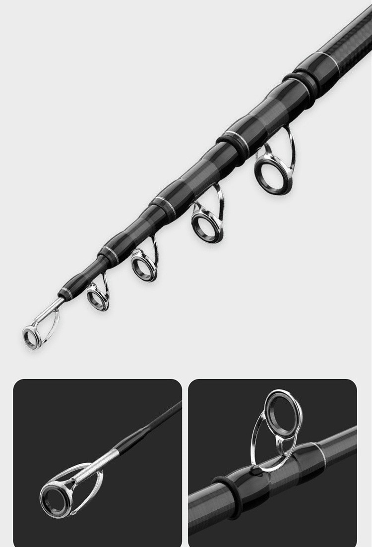Telescopic Fishing Rod Carbon Fiber Durable High Sensitive Rods Fast Action Pole