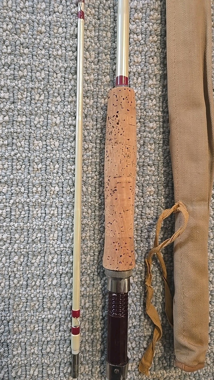 Outstanding Union Hardware Pearl 8 1/2′ metal fly rod