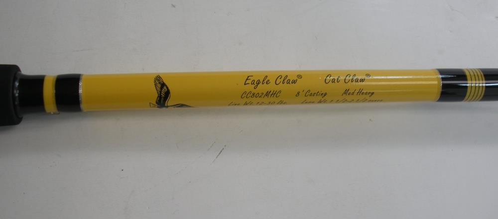 Eagle Claw CC802MHC Catclaw 8 ft 2 Piece Casting Rod