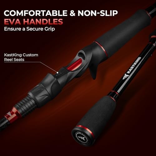 Brutus Spinning Rods & Casting Fishing Rods, IM6 Graphite Blanks, 2-Piece