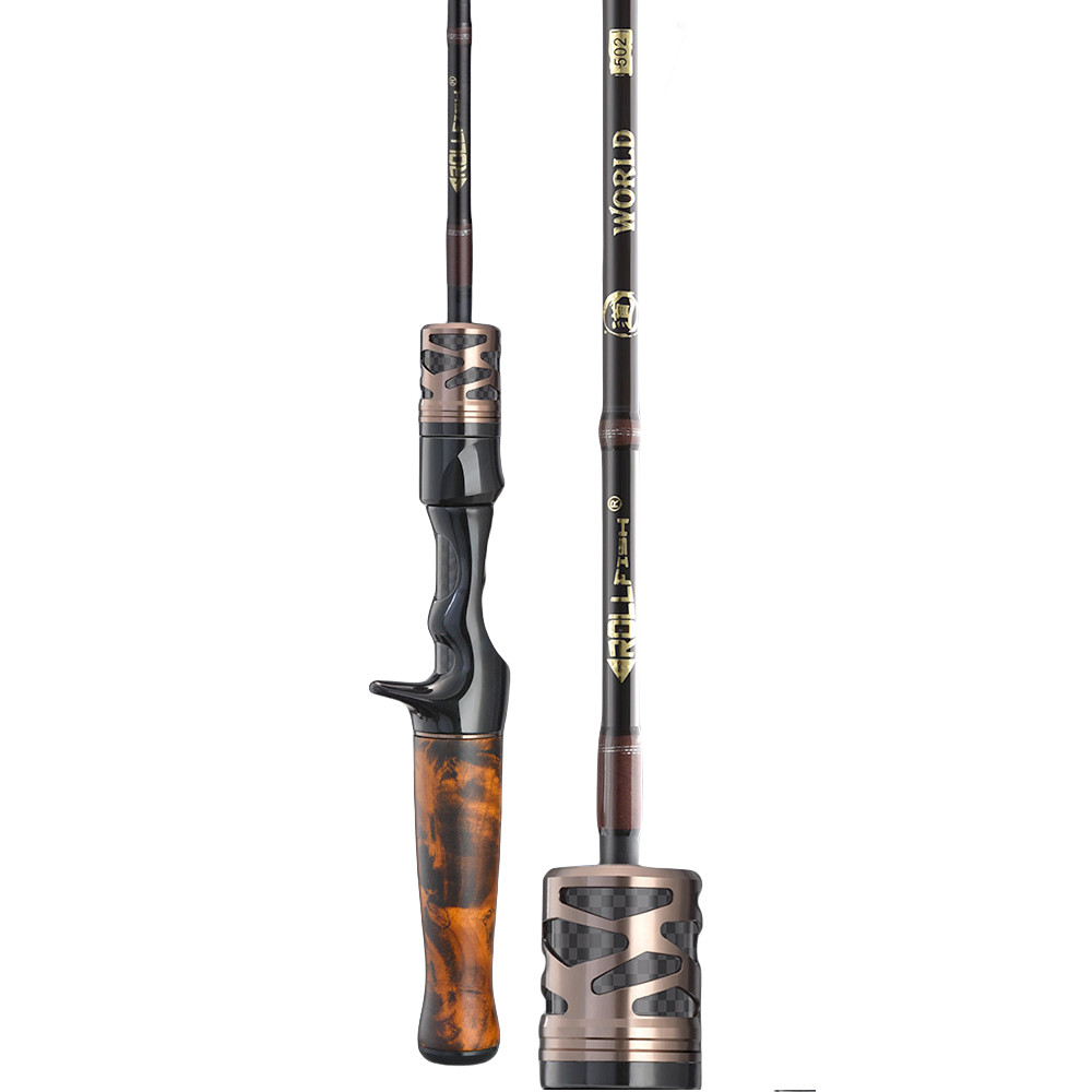 FISHGANG Spinning Rod 6′ 2-8lb Ultralight Casting Rod Fast Carbon Trout Rod