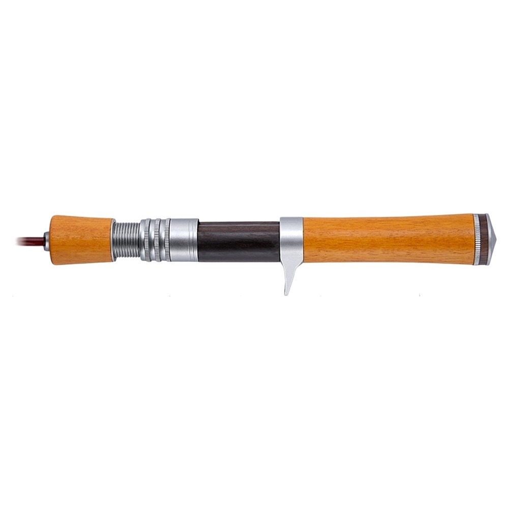Portable Solid Wood Handle Fishing Rod 168cm UL Light Stream Rod for Bass Trout