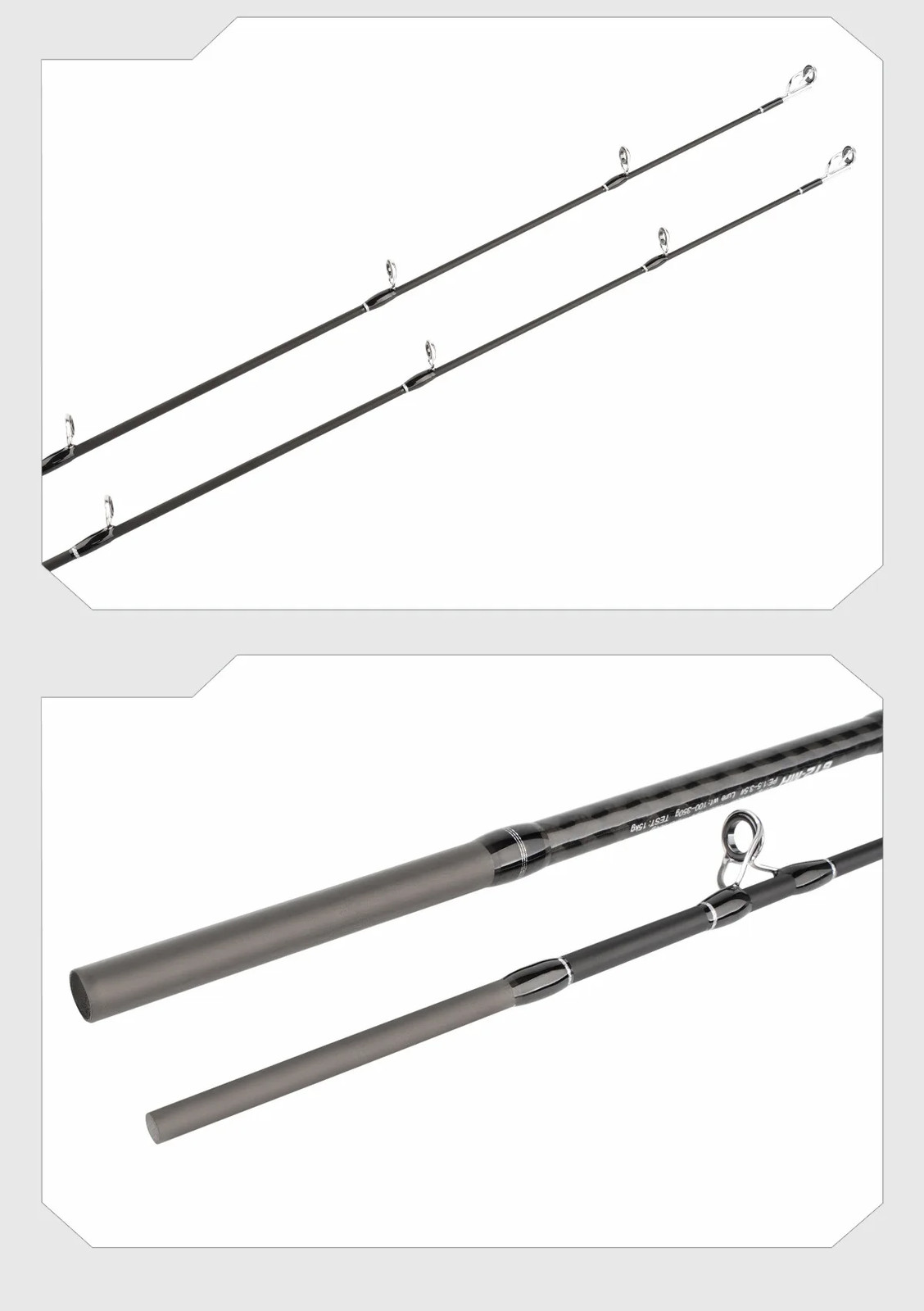 Boat Fishing Rod 3 Section Carbon Portable Travel Slow Jigging Rod Fast Spinning