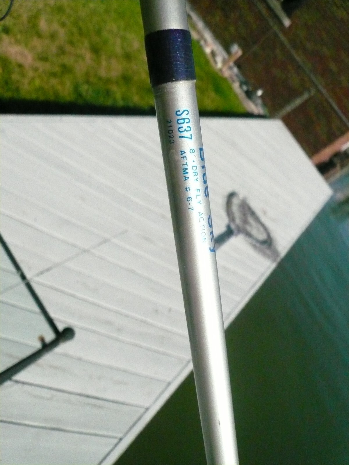 ABU GARCIA BLUE SKY FLY ROD S637 6/7 DRY FLY ACTION LINE WT. 8 FT ,2 PIECE