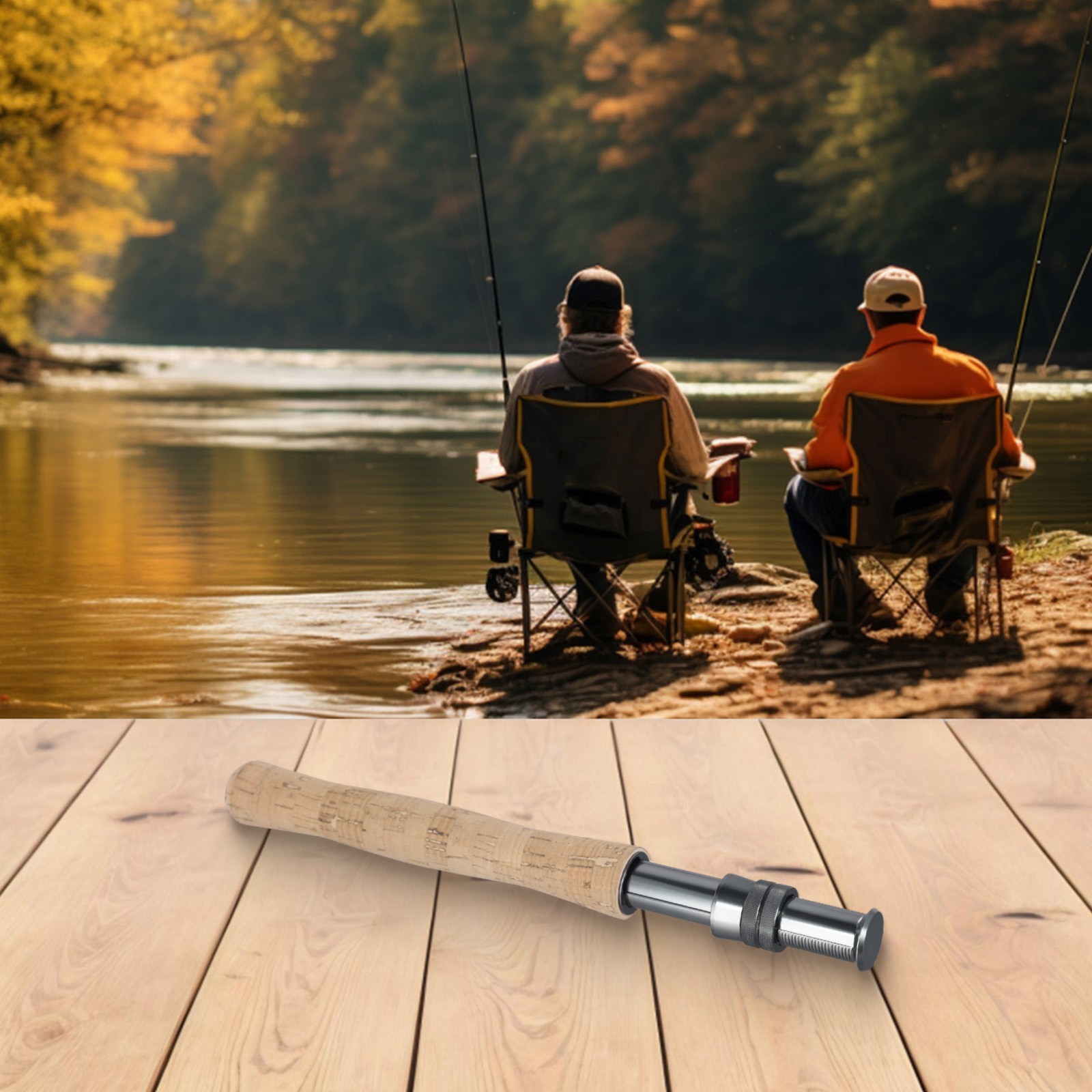 Cork Grip and Reel Seat Kit Perfect for Customizing Your Fly Fishing Rod
