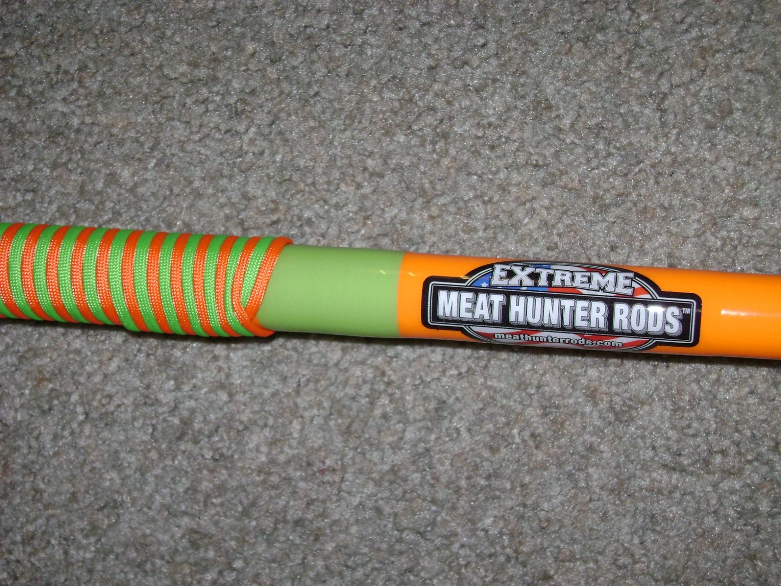 GLOW ROD MEAT HUNTER EXTREME 10′ ORANGE GLOW Casting Rod – BIG FISH, STRIPER !