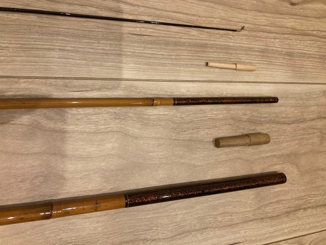 Toshishu Herabuna Fishing Rod 10.5 Shaku Bamboo, Used, Well Maintained