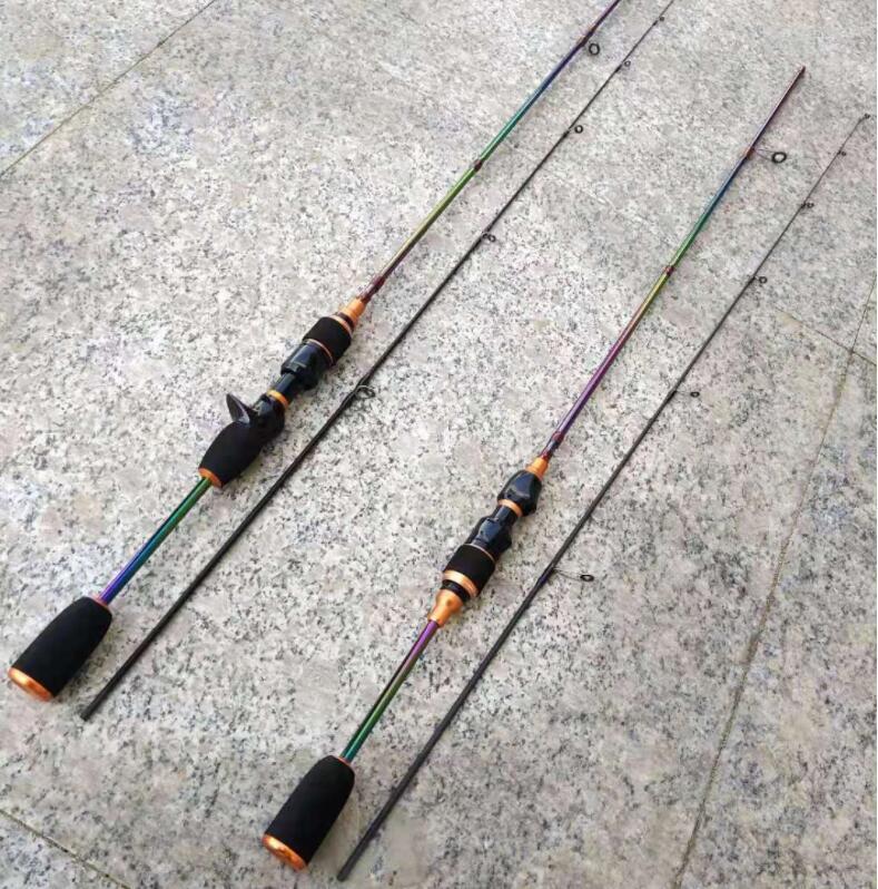 Fishing Spinning Rod 1.68M/1.8M Carbon Fiber Two Solid Tips Casting Fishing Rod