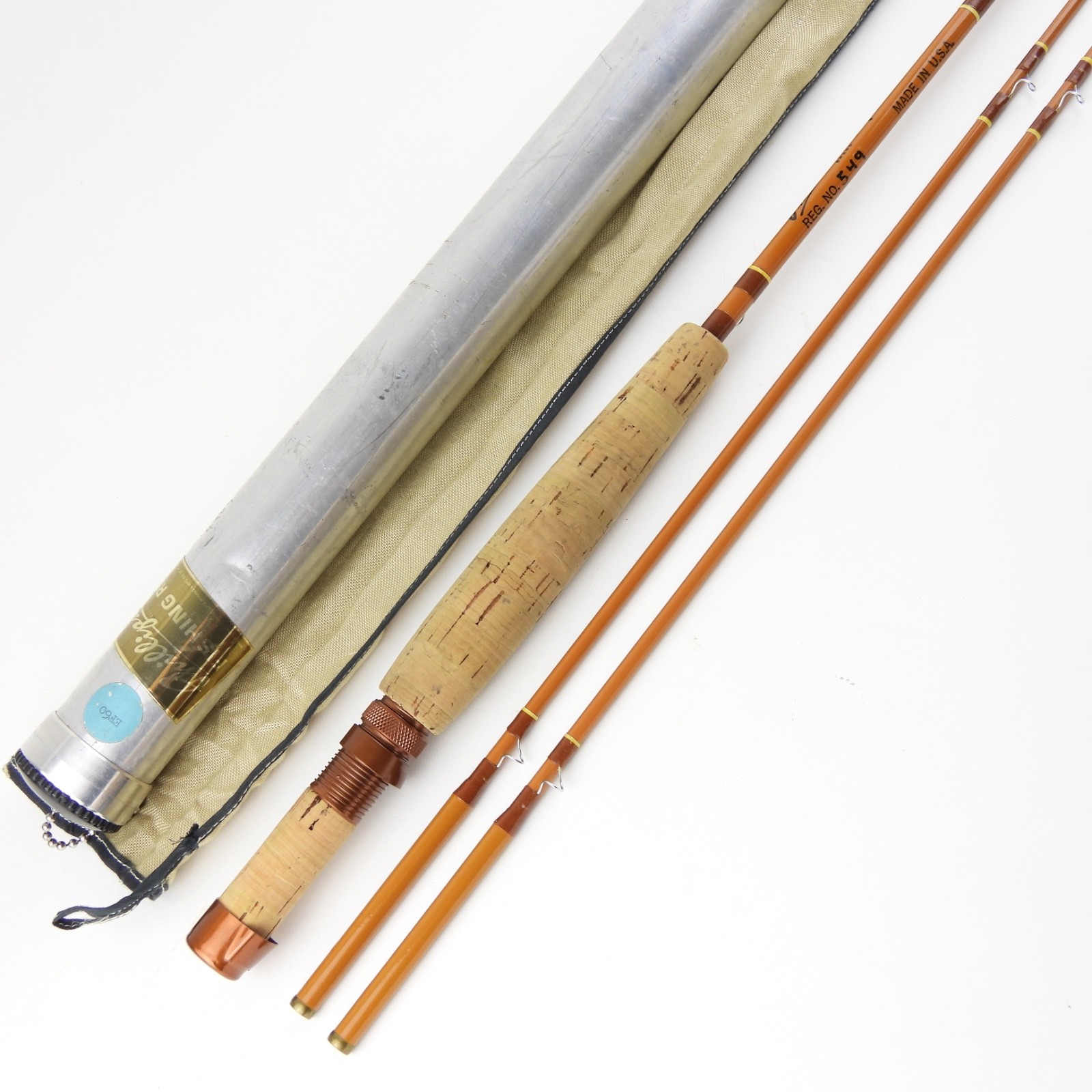 Phillipson Epoxite EF60 Fiberglass Fly Rod. 6’. 6wt. 2-Tips. W/ Tube & Sock.