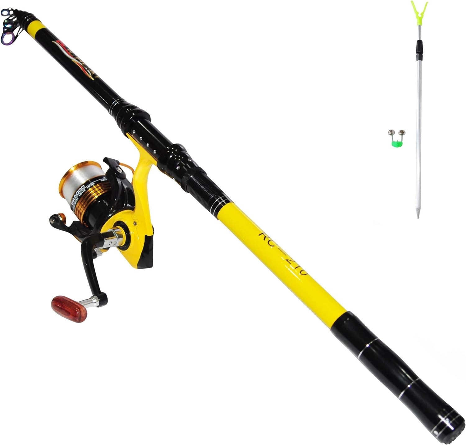 Fishing Rod and Reel Combo, Medium Heavy Telescopic Rod Kits for Travel