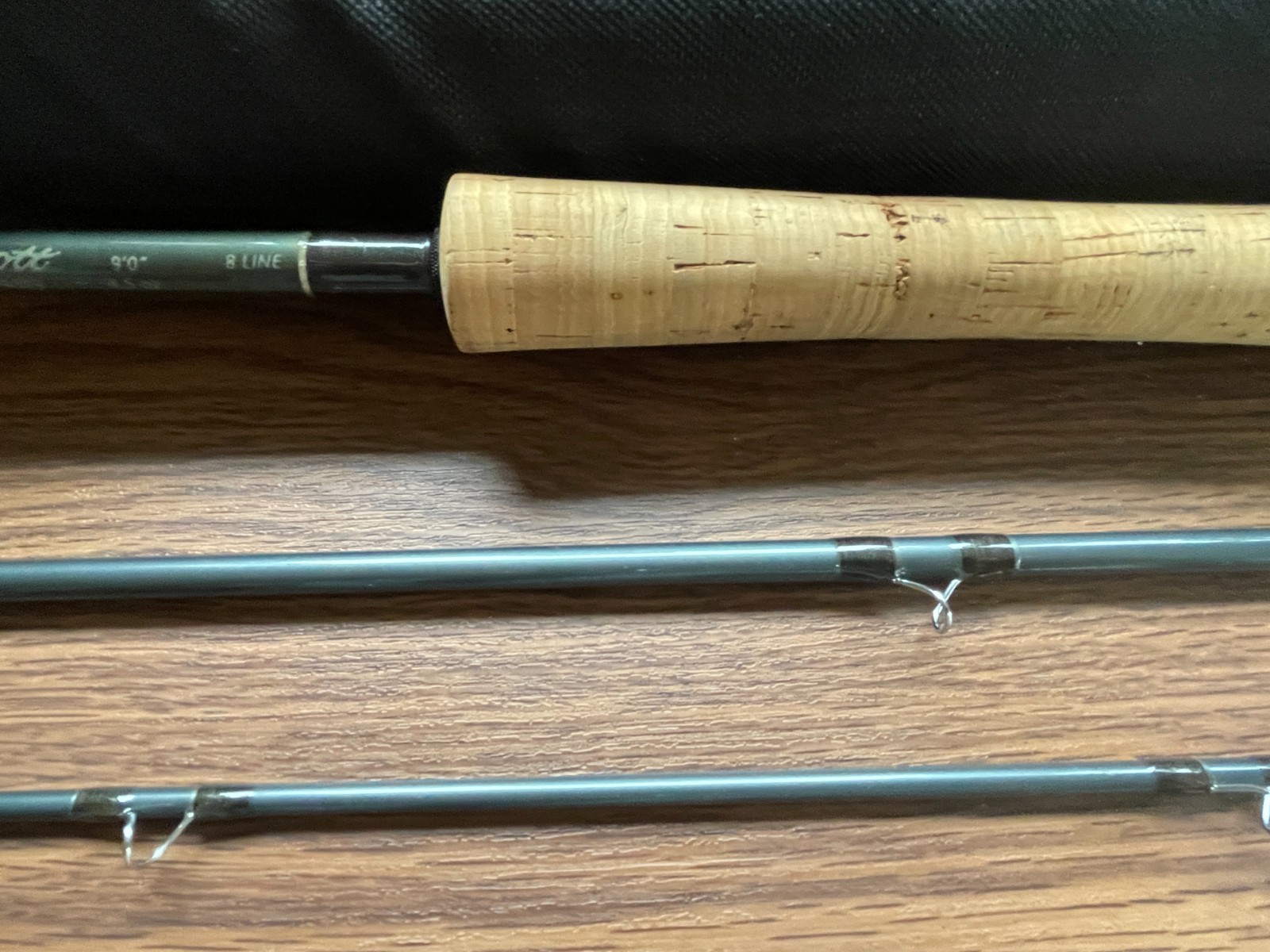 Scott SES 9083 9’0″ #8 Line 4.5oz 3P Black Tube Used Fly Fishing Rods Carbon