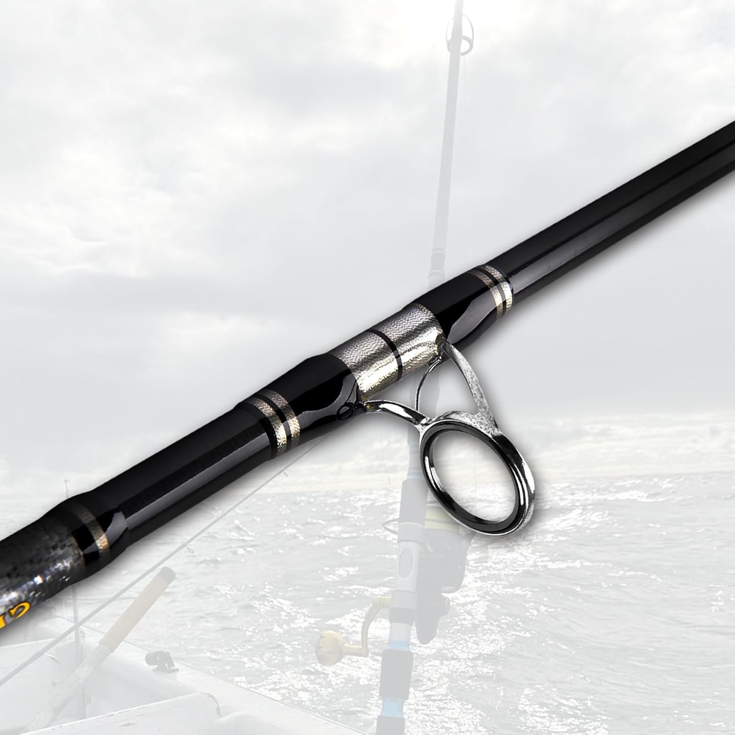 3-Piece Spinning Rod Heavy Spinning Fishing Rod Portable Fishing Rod Graphite