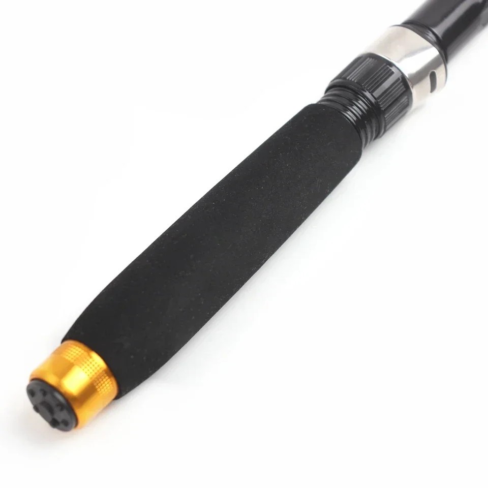 Carbon Fiber Fishing Rod Short Pocket Portable Spinning Rod Lure Pole Telescopic
