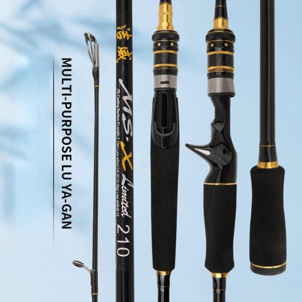 Fishing Rod Carbon Fishing Baitcasting Travel Lure Casting Rod 165 Cm/5.4 Ft