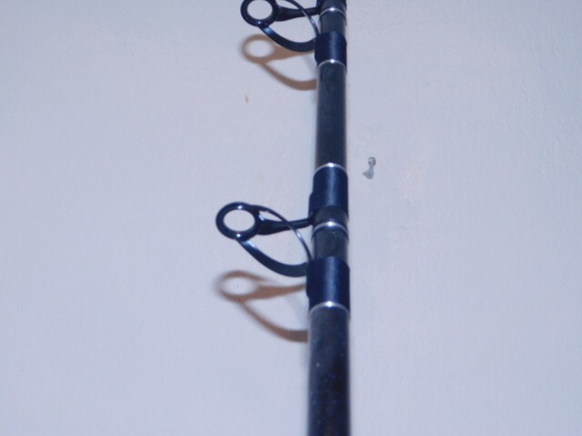 CUSTOM SHARK ROD 8’5″ SEABLUE PEARL MARBLE AFTCO STUART 50-100 LB NEW