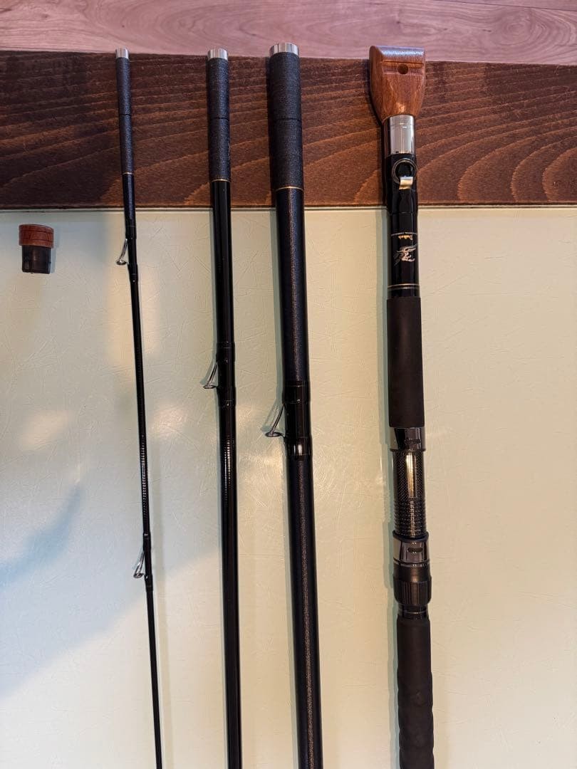 FULL FIELD Carbon Fishing Rod Black Cork Grip Baitcast Ishi Use with Case