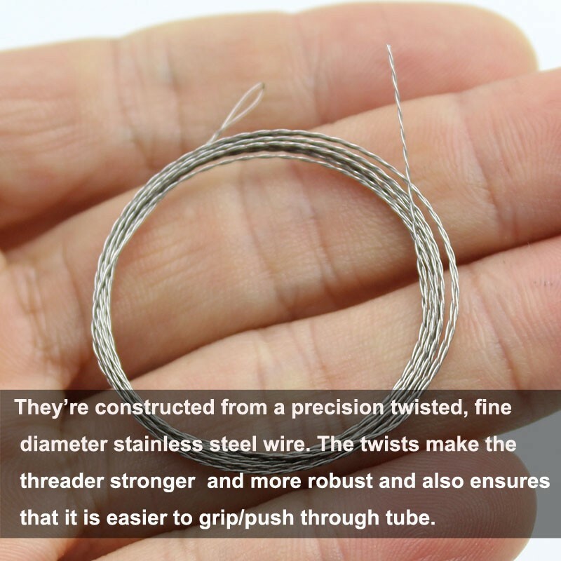 Diamond eye pole elastic threader match coarse pole fishing tackle x2 UK SELLER