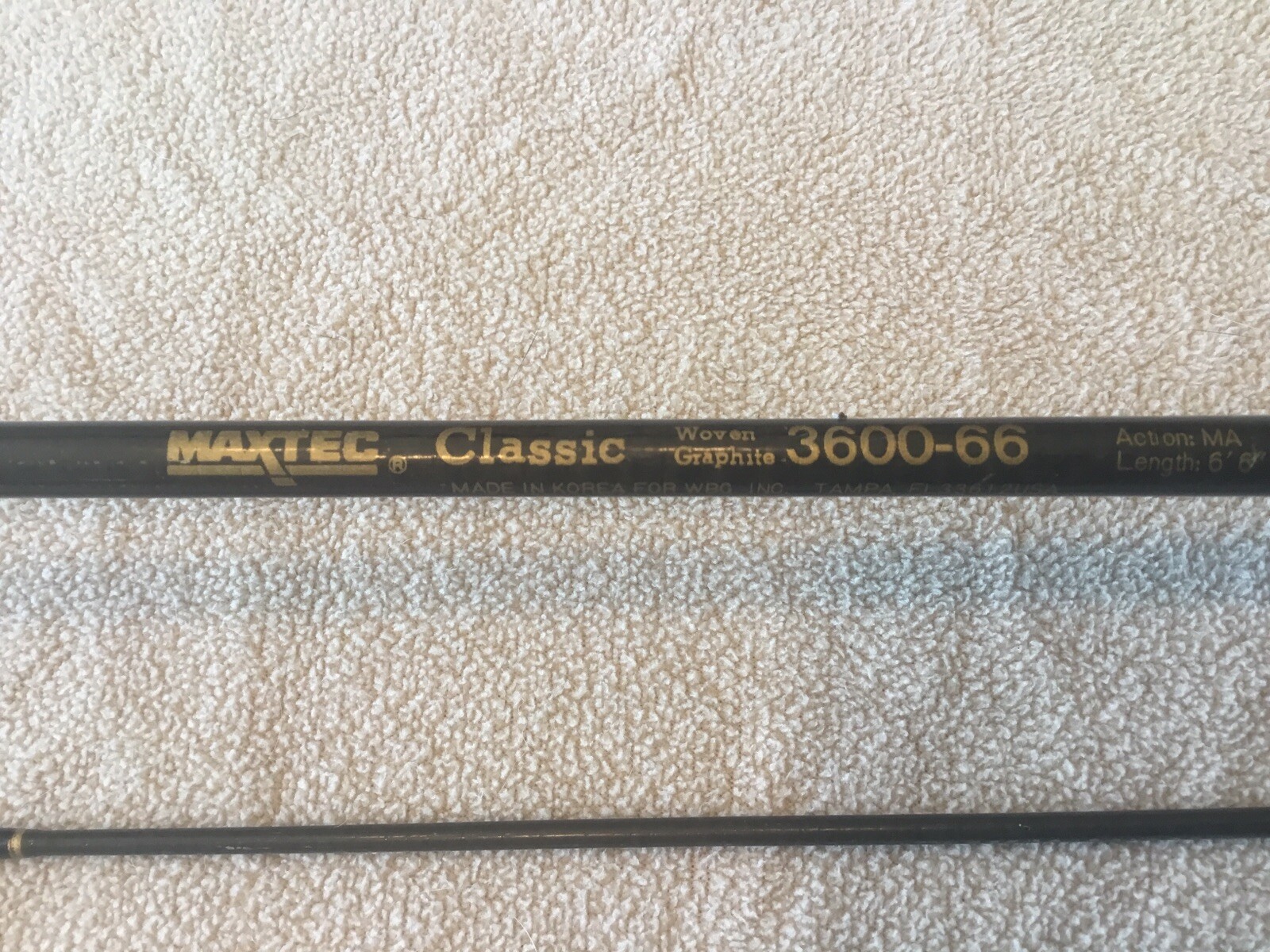 Maxtec Classic Fishing 🎣 Rod 3600-66 Medium Action 6’6”.