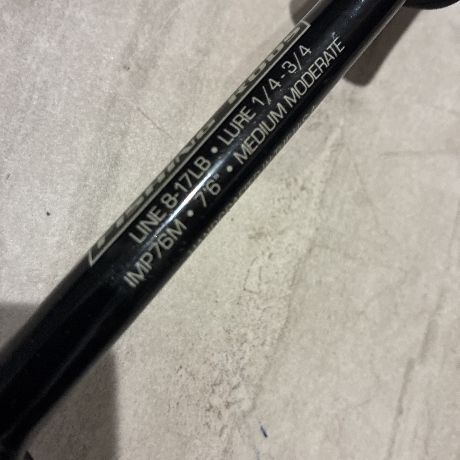 Impulse Custom Spinning Rod 7’6″ / 1 PC / 8-17 LB “Med moderate” Ex Used Cond