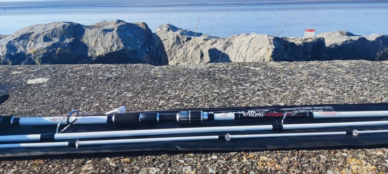 Nomura Kuro Revenge 3 Piece Lure Spin Fishing Rod 2.74m / 9ft 7-28g
