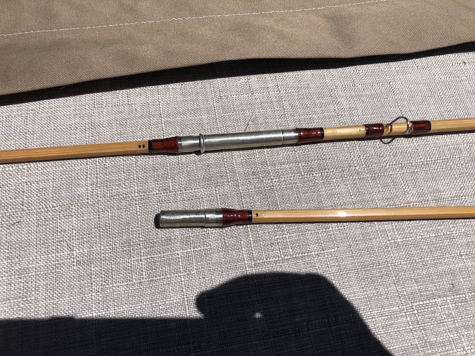 White River 6wt 8ft fly rod. Two piece with extra tip.