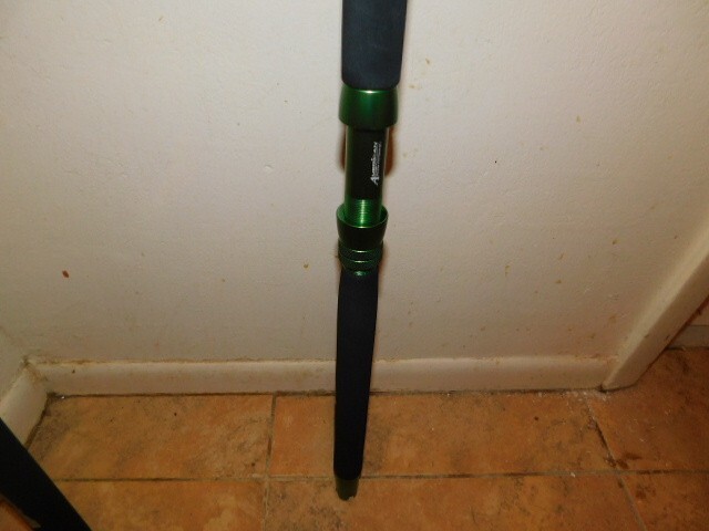 CUSTOM CONVENTIONAL ROD LIME GREEN PEARL MARBLE 25-50 LB TURBOS 7′ NEW