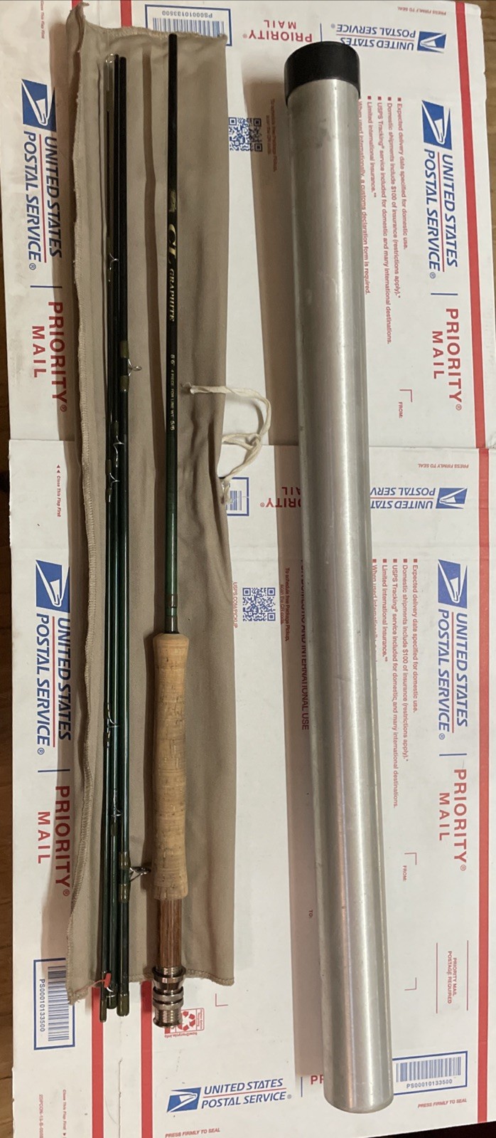 Cortland CL Graphite 8’6” Fly Rod 5/6 Weight 4 piece