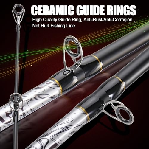 Fiberglass Fishing Rod Combo with Conventional Reel – Durable P-Cork Rod